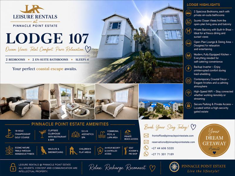 2 Bedroom Property for Sale in Pinnacle Point Golf Estate Western Cape
